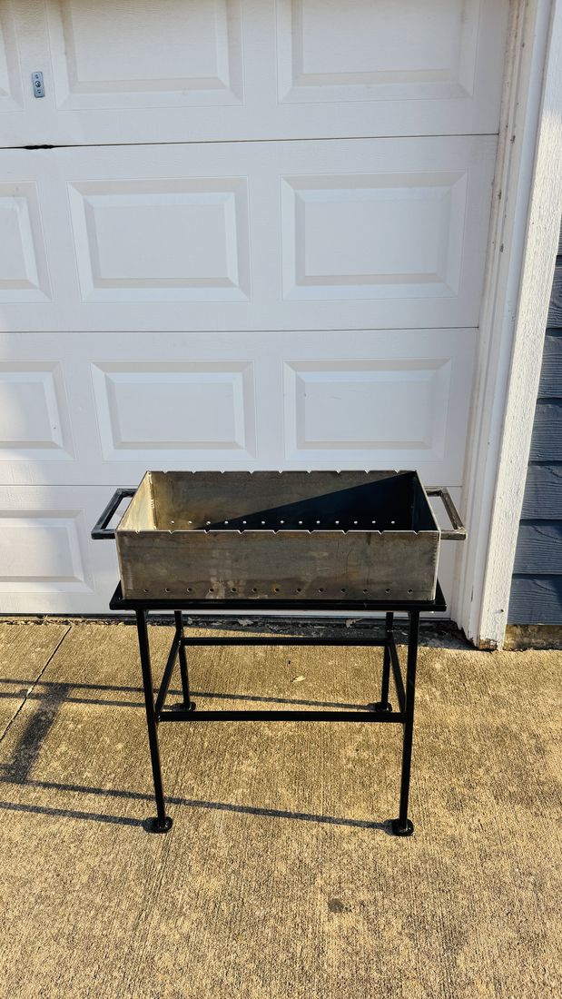 Custom steel BBQ grill